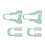 Siliconen Neuslift Clip Groen 3