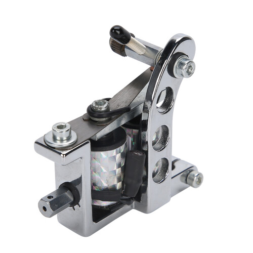 (Silver) Silver Professional Tattoo Liner Shader Machine 1