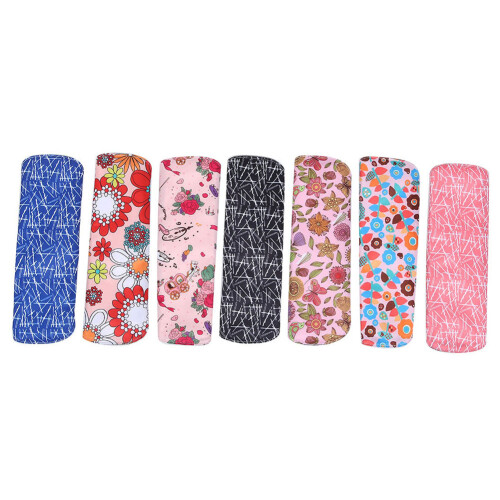 (Type B) 7x wiederverwendbare Bambus-Menstrualpads Typ B