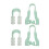 Siliconen Neuslift Clip Groen 2
