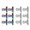 12pcs Nail Tips Clips Metal File Paper Clips 3