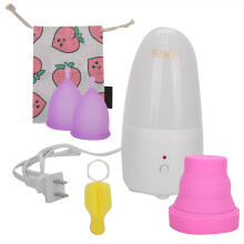 (L x 2) Reinigungsgerät für Menstruationsbecher S+L