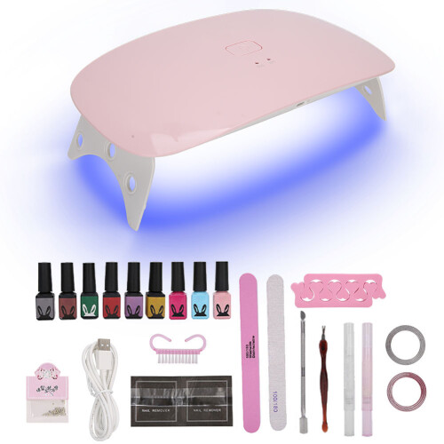 UV/LED-Nagellampe mit Gel-Polish-Kit 1