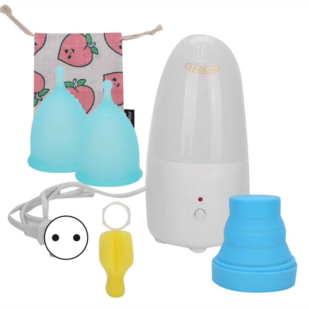 (2pcs S) Reusable Menstrual Cup Silicone Leakproof Period Cup