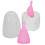 (S x 2) Menstruationsbecher-Set aus Silikon (2 Stk.) 2