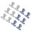 12pcs Nail Tips Clips Metal File Paper Clips 5
