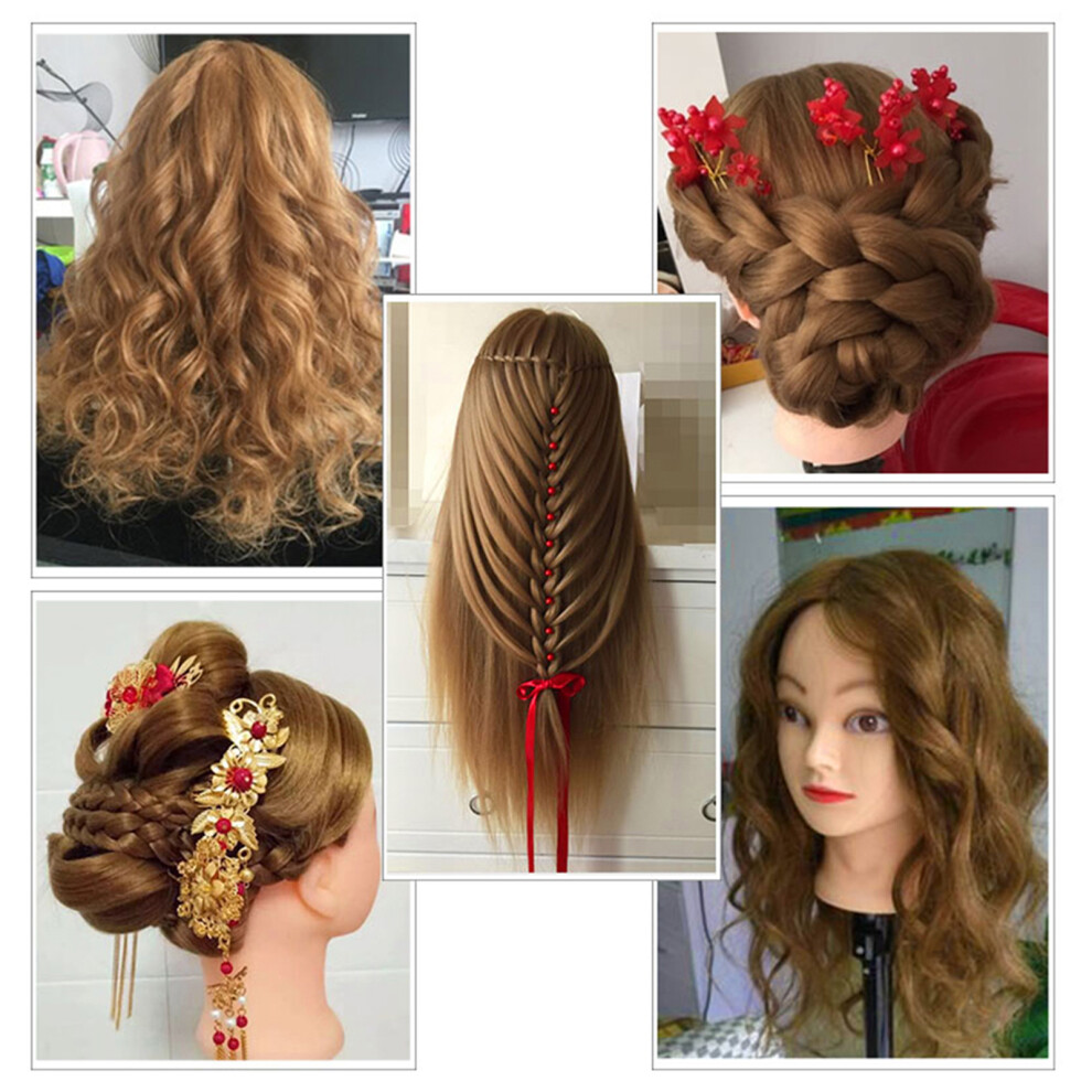 Bestauty Mannequin Head with Clamp Holder for Hair Braiding Practice