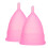 (S) Silikon-Menstruationsbecher Set mit Tasche 5
