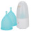 (2pcs S) Wiederverwendbare Menstruationstasse Silikon Dicht 3