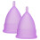 (L) Silikon-Menstruationsbecher Set mit Box L 2