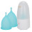 (1pc S + 1pc L) Wiederverwendbare Menstruationstasse Silikon Dicht 3