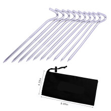 10 Pcs Aluminum Alloy Tent Pegs for Outdoor Camping Hiking