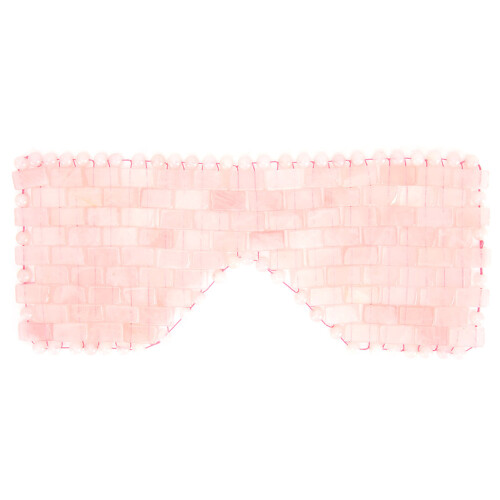 (Rose Quartz) Jade Stone Cooling Eye Mask Massager Obsidian 1