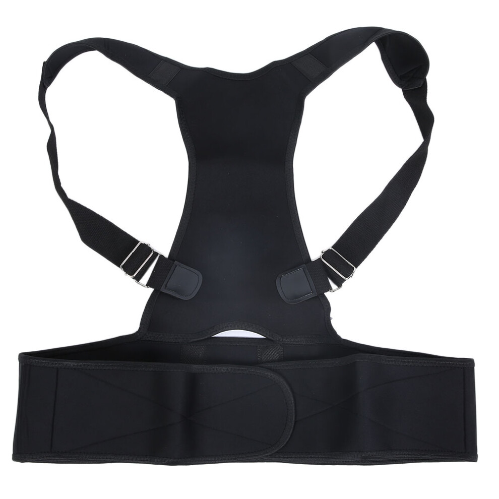 Black ( Xxl) Posture Corrector Shoulder Back Straightening Belt Xl
