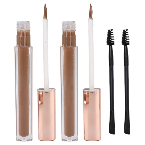 (4#Coffee) VIBELY 2pcs Eyebrow Tint Gel Dark Brown 1