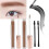 (4#Coffee) VIBELY 2pcs Eyebrow Tint Gel Dark Brown 5