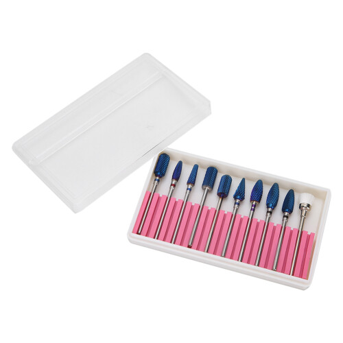 10x Nail Drill Bits Set Manicure Tool 2