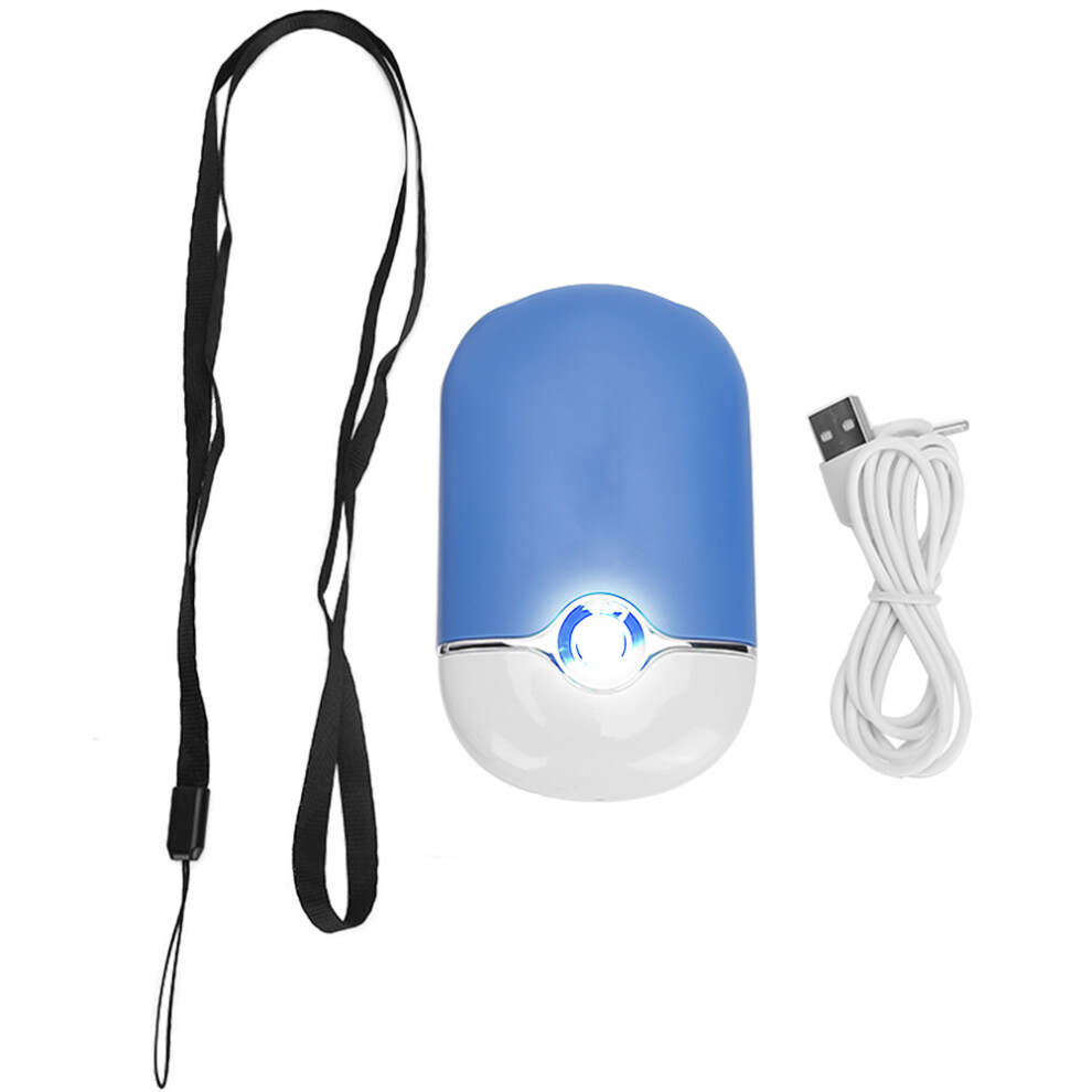 (Blue) USB Portable Multi-Functional Nail Polish Fan Dryer Blue
