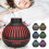 (US Plug) 7-Farben LED-Aromatherapie-Zerstäuber 400ml, Dunkles Holzdesign 5