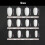 24Pcs Ballerina Matte Coffin False Gel Press On Nails Set 2