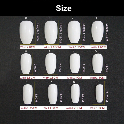 24Pcs Ballerina Matte Coffin False Gel Press On Nails Set 1