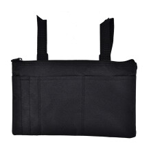 Wasserdichte Scooter-Armlehnen-Tasche für Rollstuhlnutzer Schwarz