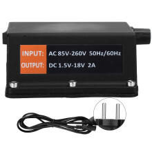 (EU Plug) Tattoo Power Supply LCD AntiSlip Battery