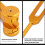 Diapason Alluminio 128Hz con Martello 4