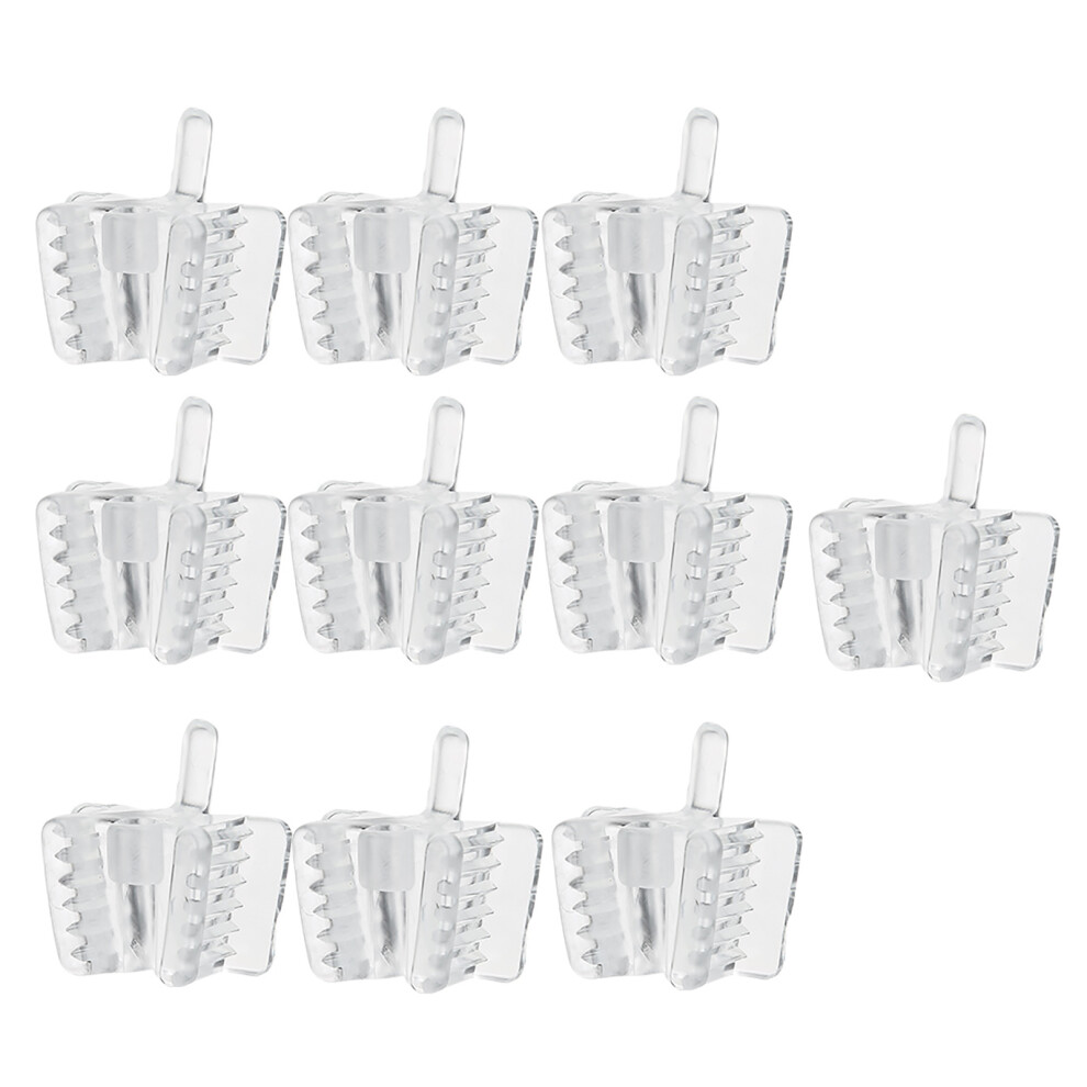 (L) 10pcs Dental Silicone Mouth Opener Retractor
