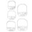 (White) Beard Shaper Mustache Template Goatee Outliner White 3
