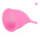 (L) Wiederverwendbare Menstrual Cup Silikon Rosa 2