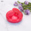 (Red) 3x Silicone Shampoo Borstel Massage Kop 5