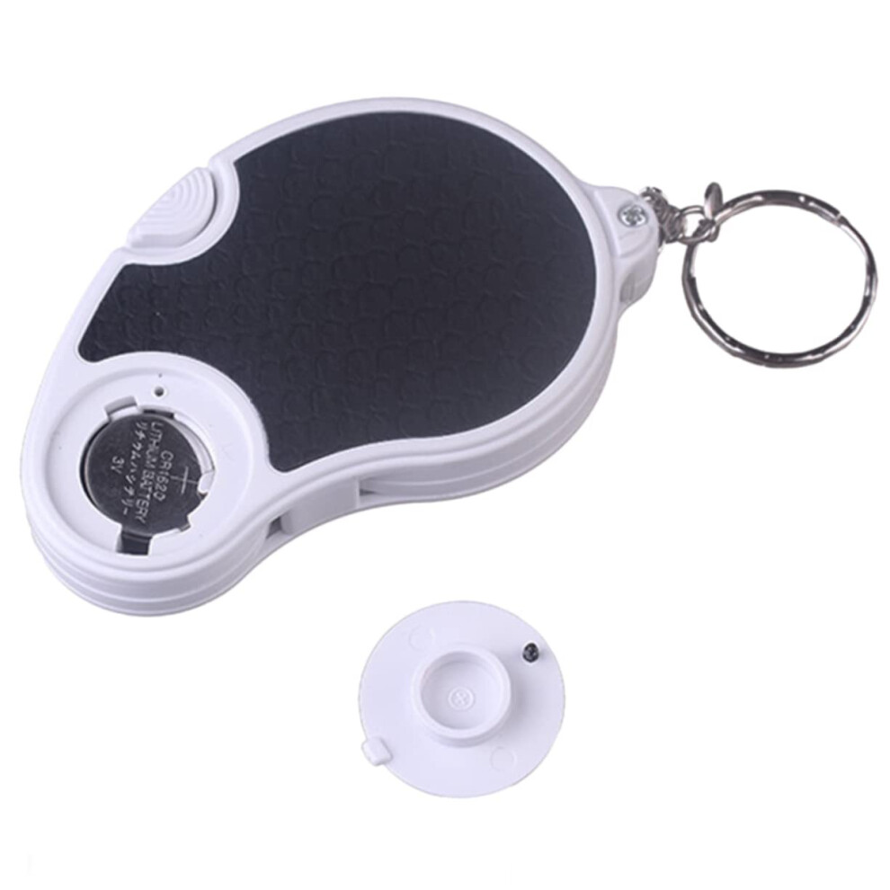 Folding Portable LED Lighted Magnifying Glass Keychain Pocket Magnifier Reading And Inspection Compact Design For Seniors