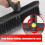 Extendable Ice Scraper Snow Brush Combination With-Yellow 6