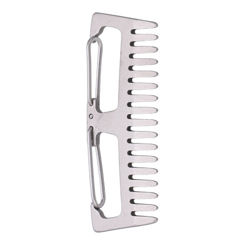 Titanium Alloy Comb EDC Antistatic Lightweight Buckle Camping Tool 1