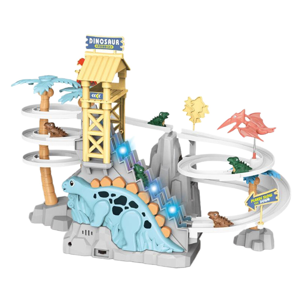 (blue) Develop Motor Skills With Electric Dual Track Slide With Dynamic Sound-image-OPC-PMM5YF8-NEW