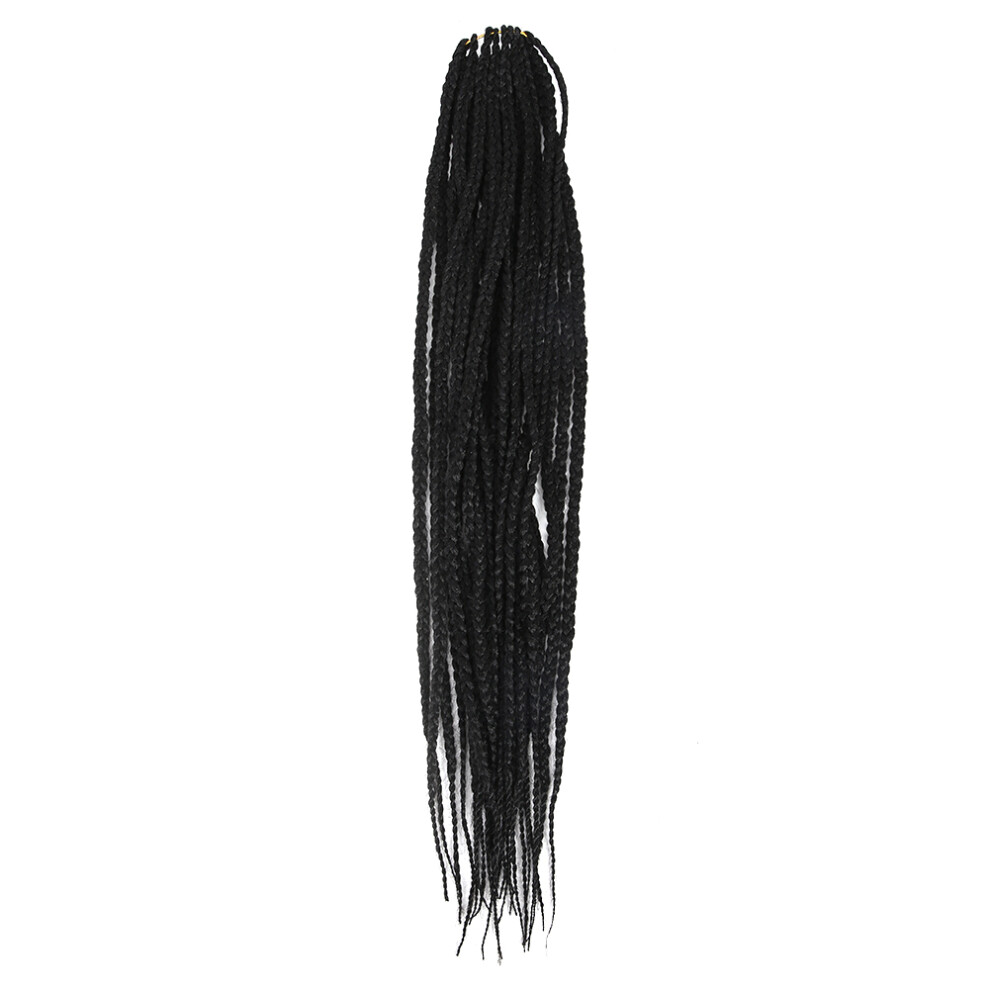 Black High Temp Synthetic Hair Extension Crochet Braiding Hair