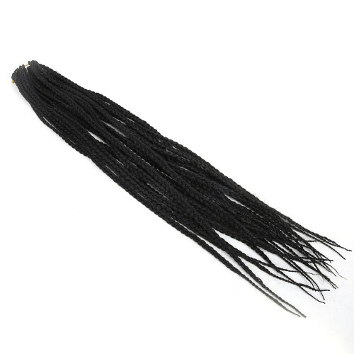 Schwarze Synthetikhaar Extensions zum Flechten Crochet 2