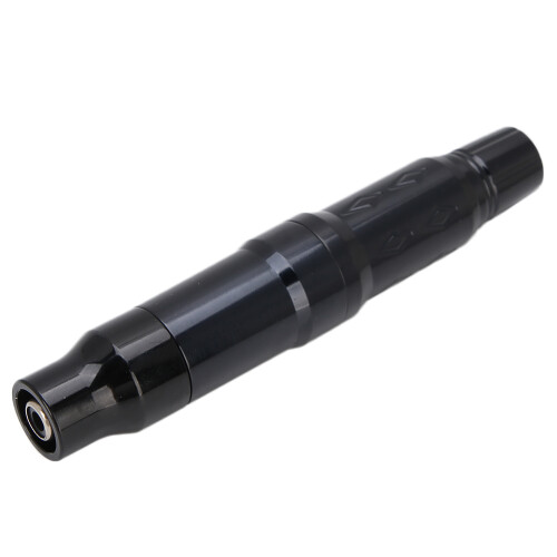 (Black) Black Powerful Motor Tattoo Machine Pen with RCA Interface 2