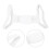 (L White) Breathable Adjustable Shoulder Back Straightener L 5