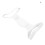 (L White) Breathable Adjustable Shoulder Back Straightener L 2