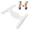 (White S) Adjustable White Hunchback Posture Corrector 5