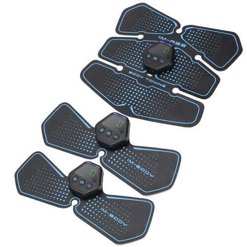EMS Abdominal Muscle Trainer with Digital Display & Charging Patch 2