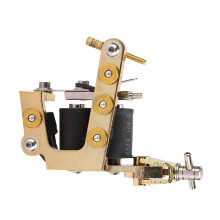 (Gold) Alloy Coil Tattoo Machine Strong Motor Liner Shader Gold