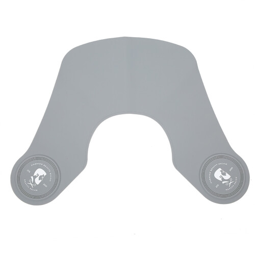 (Human Head Type) Mantello impermeabile per parrucchiere grigio con testa