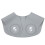 (Human Head Type) Mantello impermeabile per parrucchiere grigio con testa 3