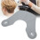 (Human Head Type) Mantello impermeabile per parrucchiere grigio con testa 5