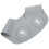 (Human Head Type) Mantello impermeabile per parrucchiere grigio con testa 2