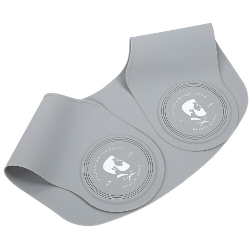 (Human Head Type) Mantello impermeabile per parrucchiere grigio con testa 1