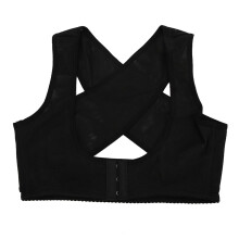(L) Rückenhaltgürtel für Damen, atmungsaktiv, schwarz